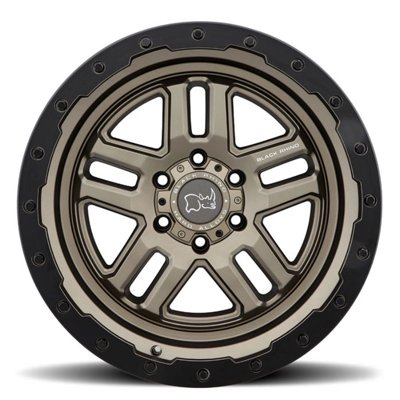 17X8.0 5X120/30 Black Rhino Barstow  Matte Bronce W/Machine