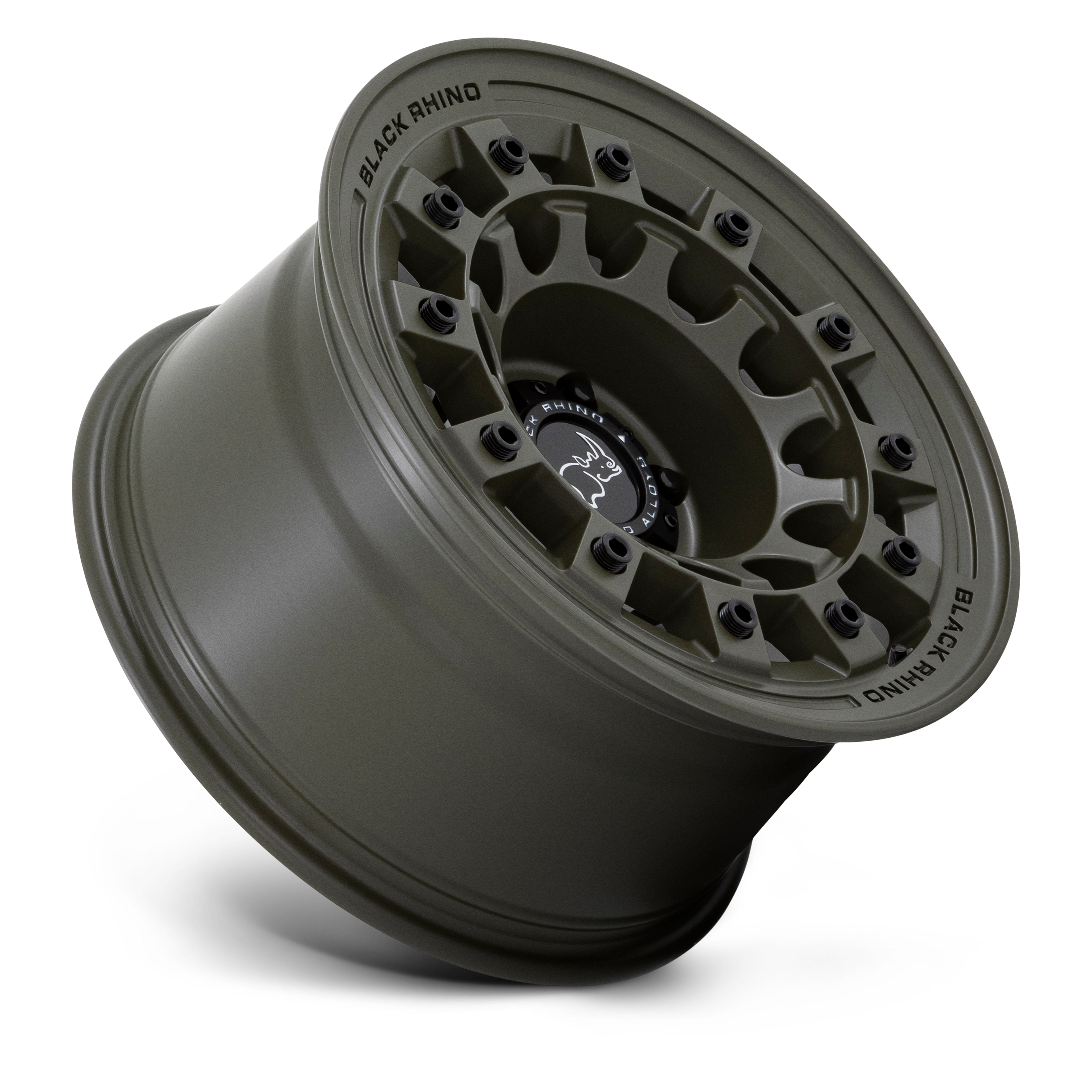 17X8.0 5X114.3/20 Black Rhino Fuji Olive Drab Green - OffRoad-LLCTBRCHN017104-Llantas