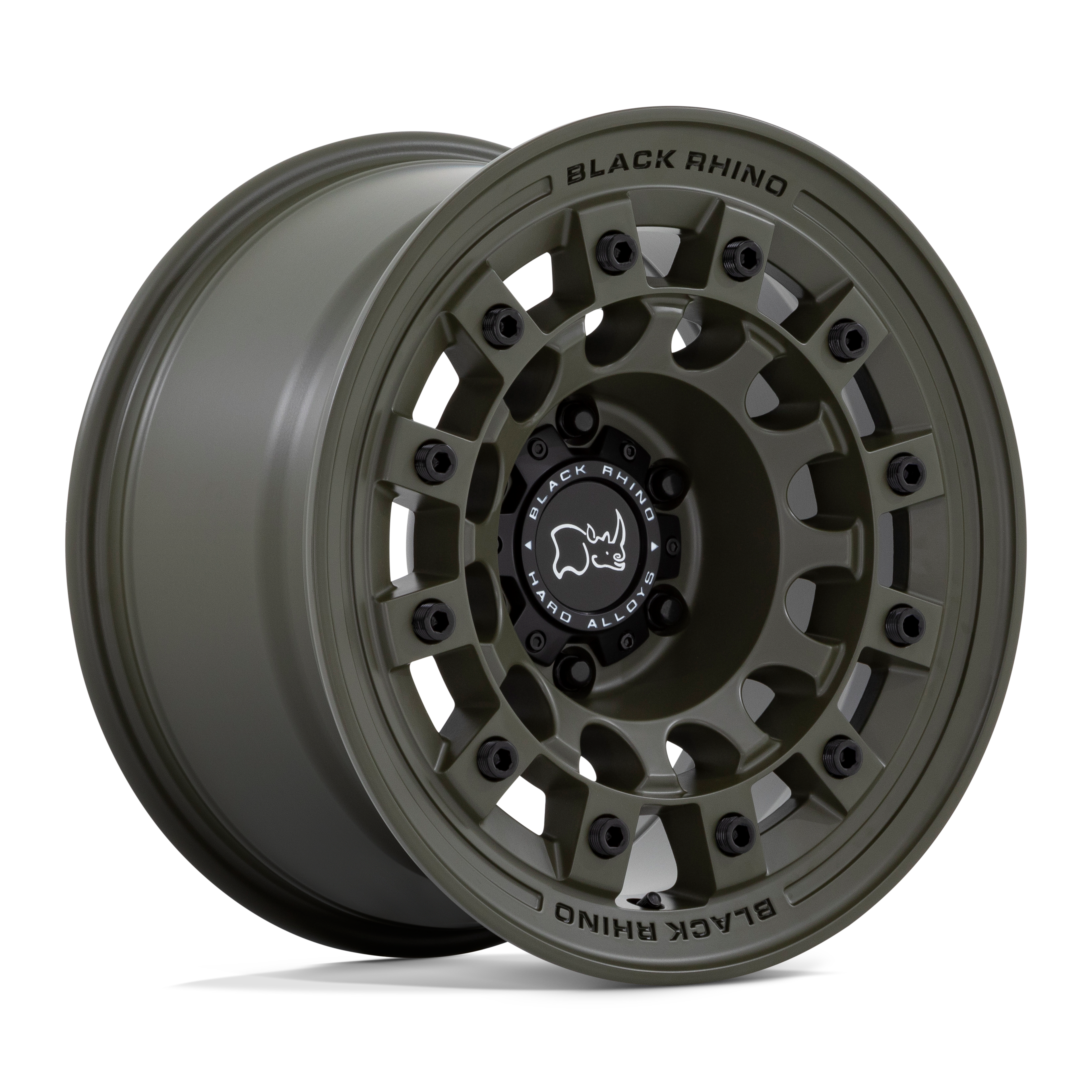 17X8.0 5X114.3/20 Black Rhino Fuji Olive Drab Green - OffRoad-LLCTBRCHN017104-Llantas