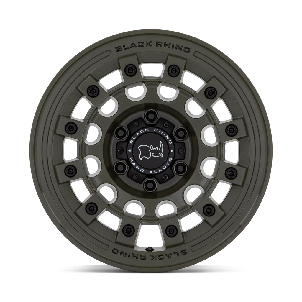 17X8.0 5X114.3/20 Black Rhino Fuji Olive Drab Green - OffRoad-LLCTBRCHN017104-Llantas