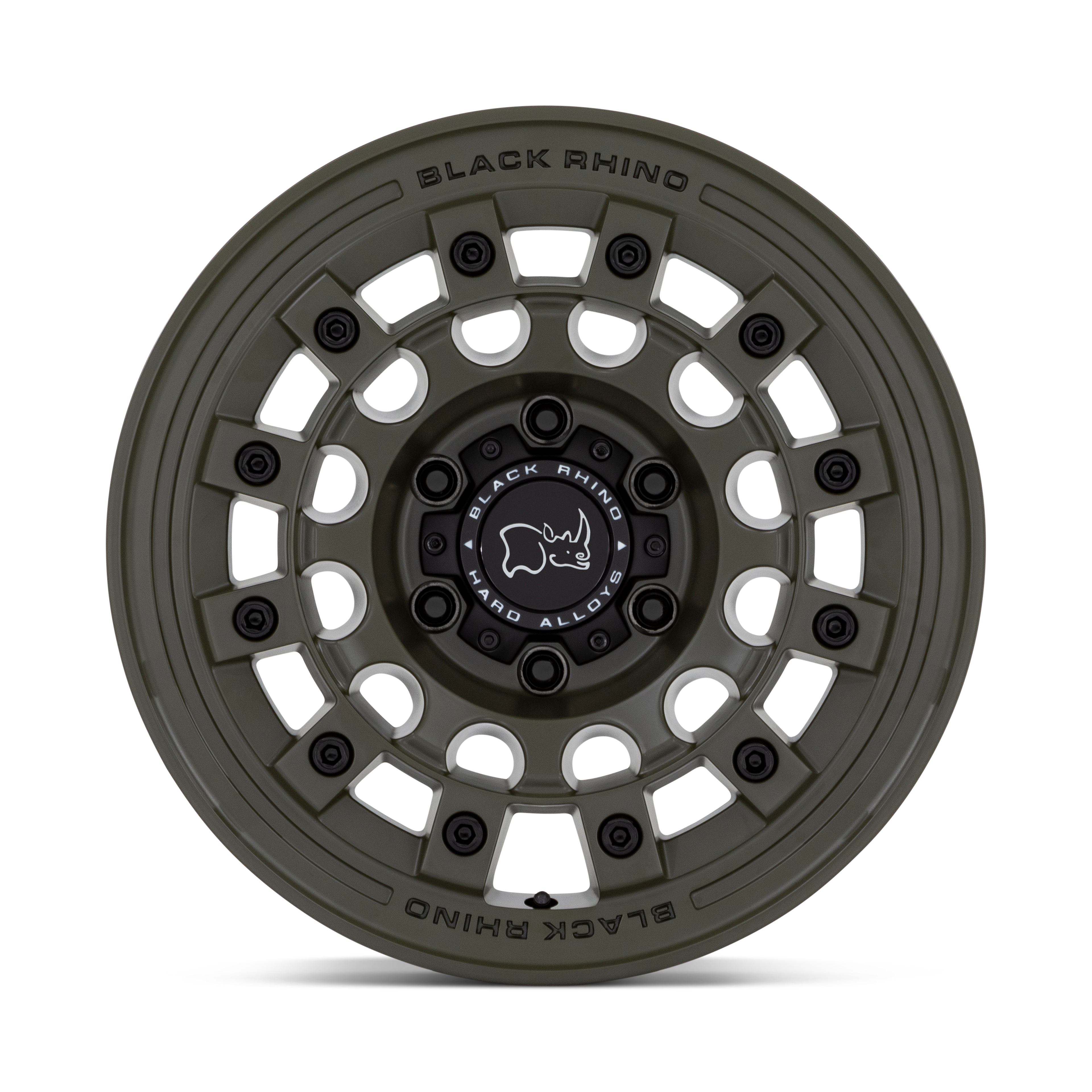 17X8.0 5X114.3/20 Black Rhino Fuji Olive Drab Green - OffRoad-LLCTBRCHN017104-Llantas