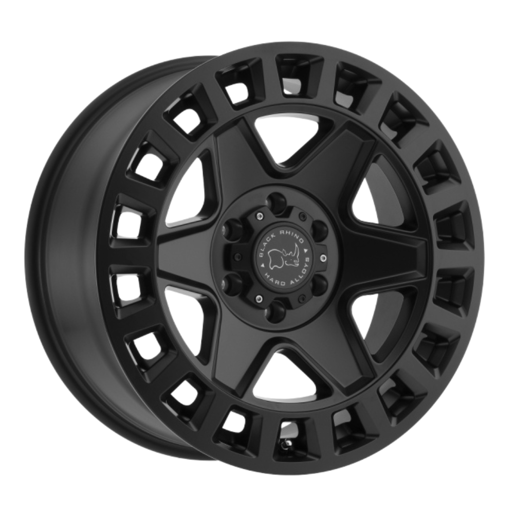 17X8.0 6X130/38 Black Rhino York Matte Black - OffRoad-LLCTBRCHN017069-Llantas