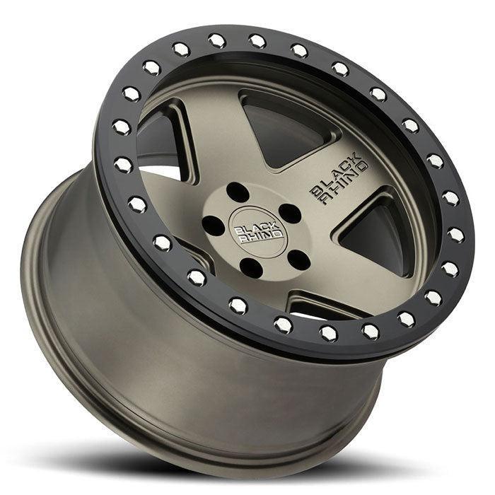 17X8.5 6X139.7/00 Black Rhino Crawler Beadlock Matte Bronce - OffRoad-LLCTBRCHN017074-Llantas
