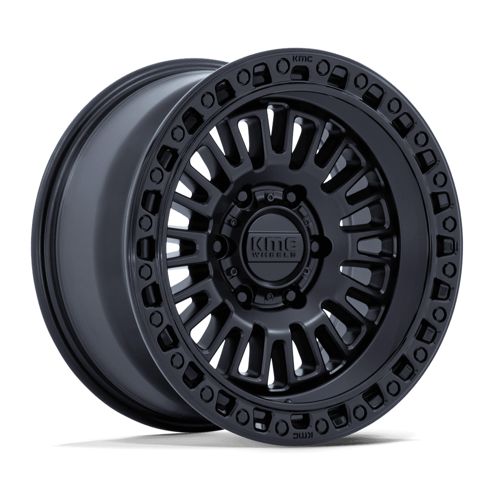 17X8.5 6X139.7/00 Kmc Km554 Aztec Matte Black W/Gloss Black - OffRoad-LLCTKMCHN017010-Llantas