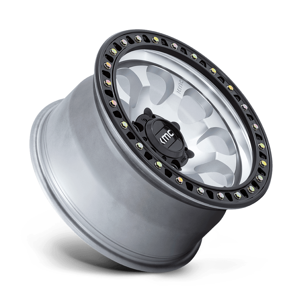 17X8.5 6X139.7/10 Kmc Riot Machined W/Satin Black Lip Cb106 - OffRoad-LLCTKMCHN017011-Llantas
