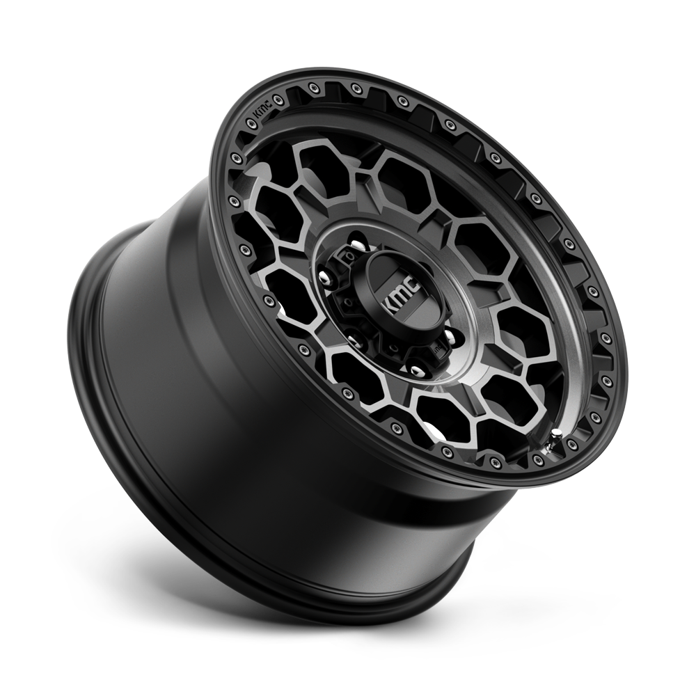 17X9.0 5X127/-12 Kmc Trek Satin Black With Gray Tint Cb71.5 - OffRoad-LLCTKMCHN017017-Llantas