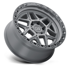 17X9.0 5X127/-18 Black Rhino Kelso Battleship Gray W/Blk Lip - OffRoad-LLCTBRCHN017047-Llantas