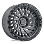 17X9.0 5X127/-18 Black Rhino Shredder Matte Gunmetal/Blk Lip - OffRoad-LLCTBRCHN017088-Llantas