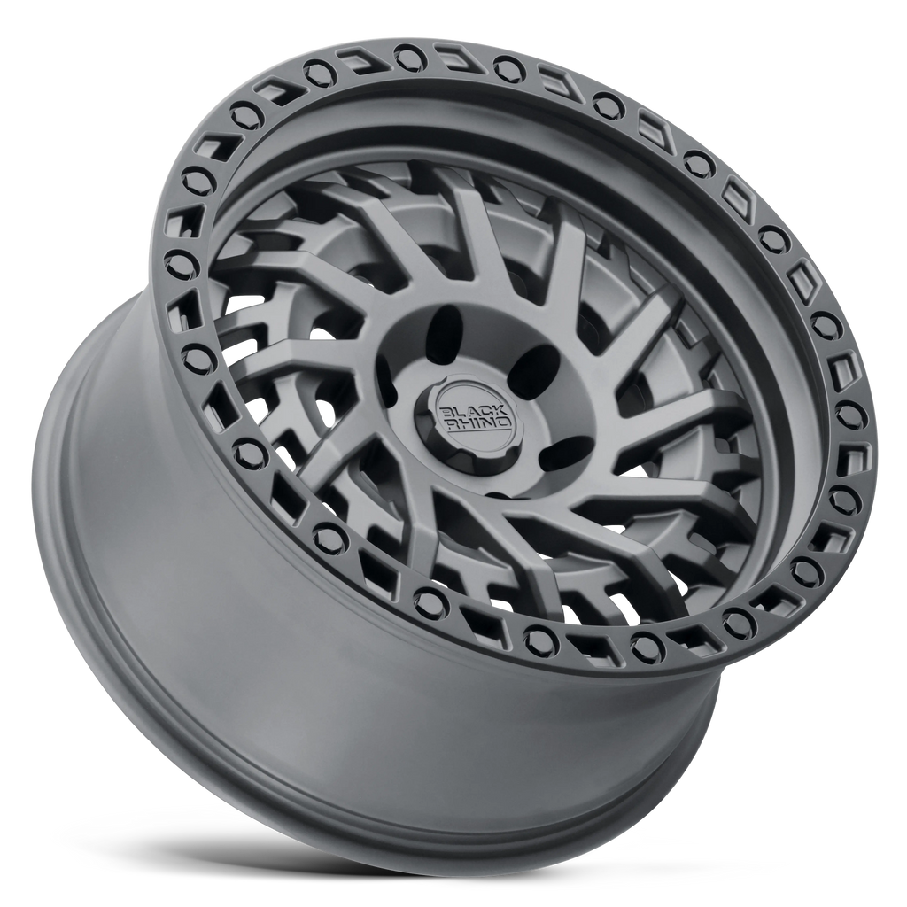 17X9.0 5X127/-18 Black Rhino Shredder Matte Gunmetal/Blk Lip - OffRoad-LLCTBRCHN017088-Llantas