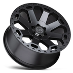 17X9.0 6X135/12 Black Rhino Warlord Matte Black W/Machine - OffRoad-LLCTBRCHN017003-Llantas