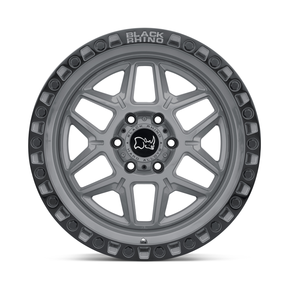 17X9.0 6X139.7/-12 Black Rhino Kelso Battleship Gray W/Black - OffRoad-LLCTBRCHN017029-Llantas