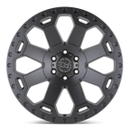 17X9.0 6X139.7/-12 Black Rhino Warlord Matte Black W/Machin - OffRoad-LLCTBRCHN017002-Llantas