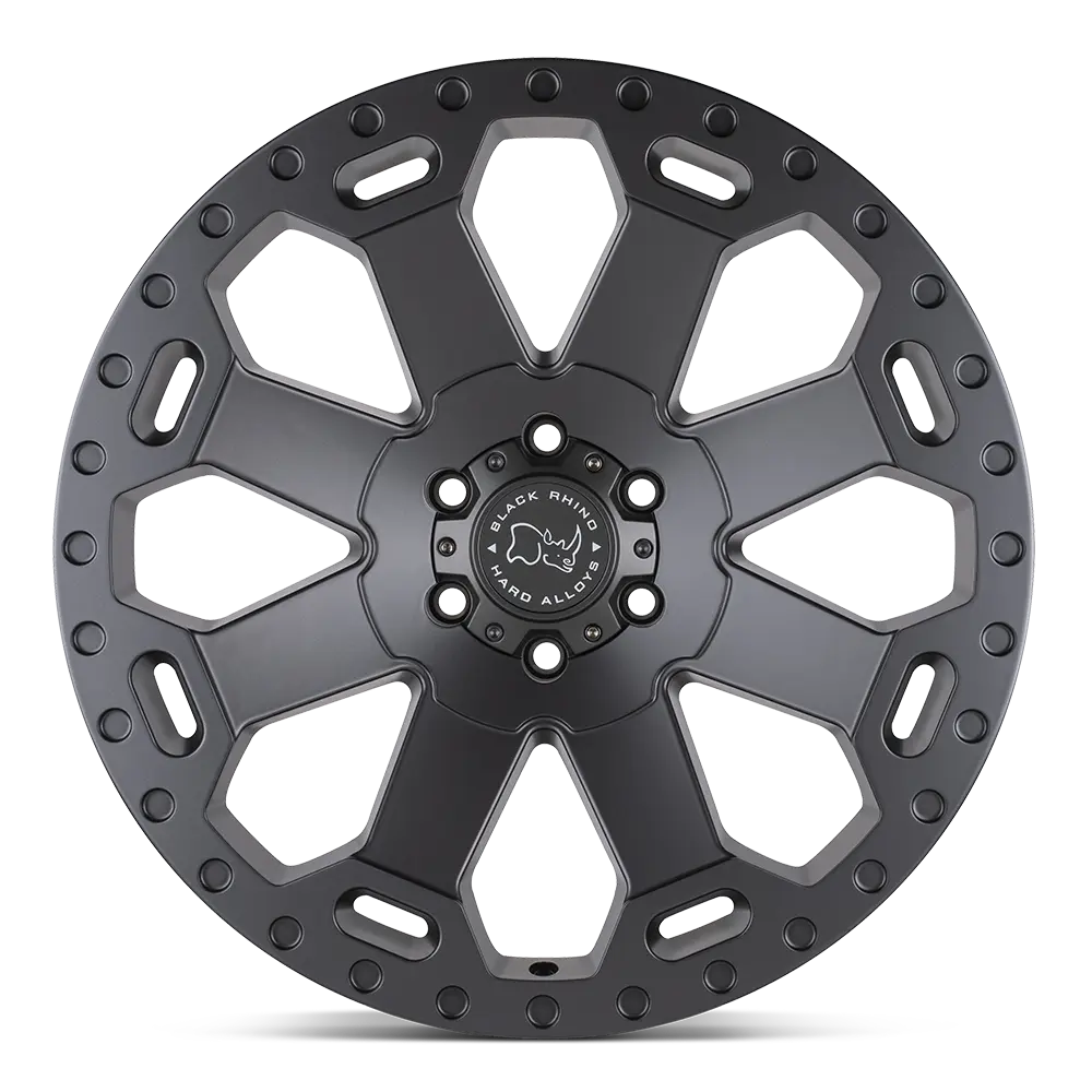 17X9.0 6X139.7/-12 Black Rhino Warlord Matte Black W/Machin - OffRoad-LLCTBRCHN017002-Llantas