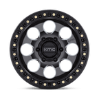 17X9.0 6X139.7/-12 Kmc Km550 Riot Anthracite W/Satin Black LIP - OffRoad-LLCTKMCHN017008-Llantas