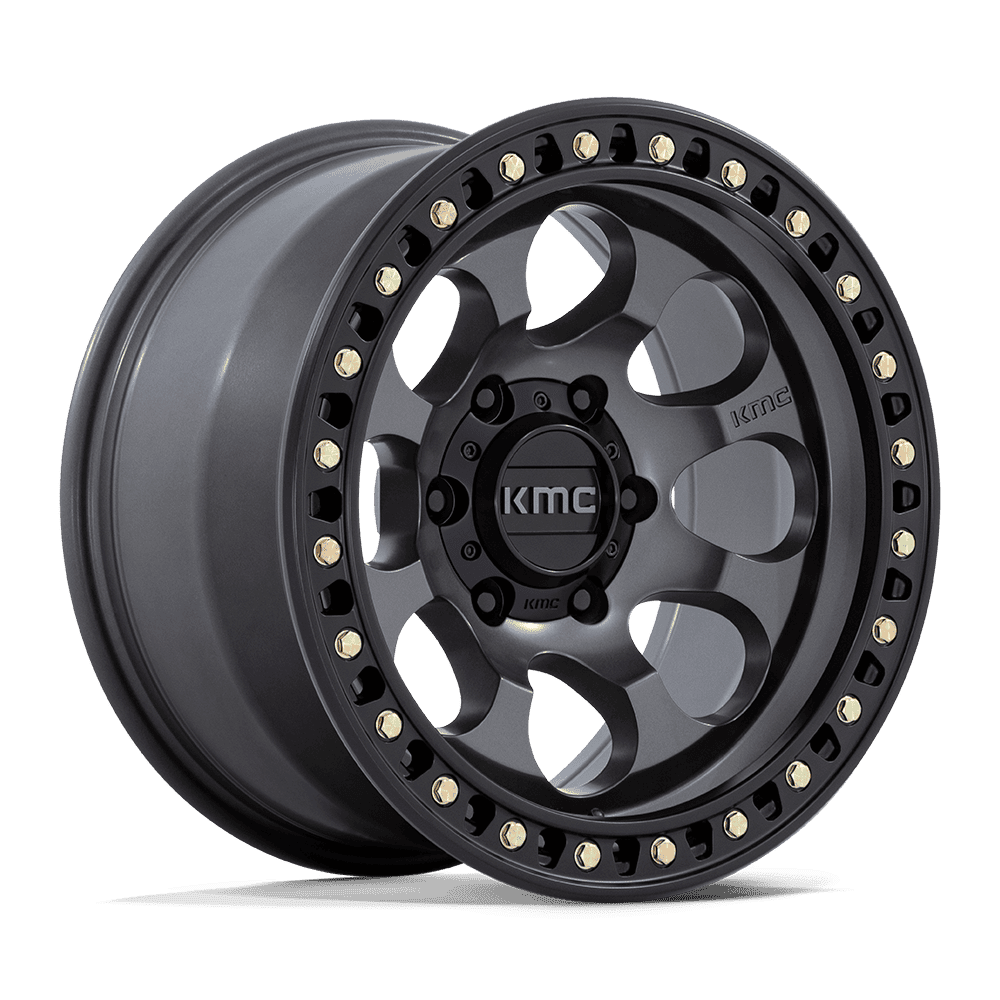 17X9.0 6X139.7/-12 Kmc Km550 Riot Anthracite W/Satin Black LIP - OffRoad-LLCTKMCHN017008-Llantas