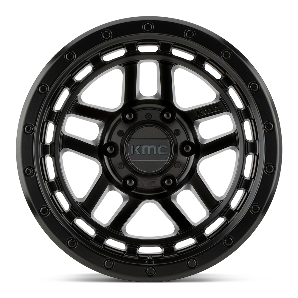 17X9.0 6X139.7/-12 Kmc Recon Satin Black Cb106.25 - OffRoad-LLCTKMCHN017015-Llantas