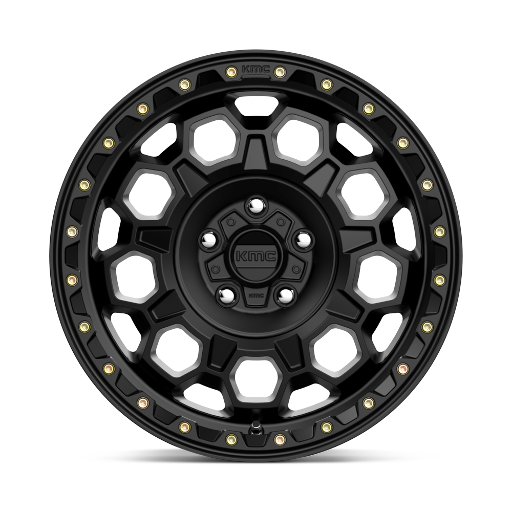 17X9.0 6X139.7/-12 Kmc Trek Satin Black Cb106.1 - OffRoad-LLCTKMCHN017019-Llantas