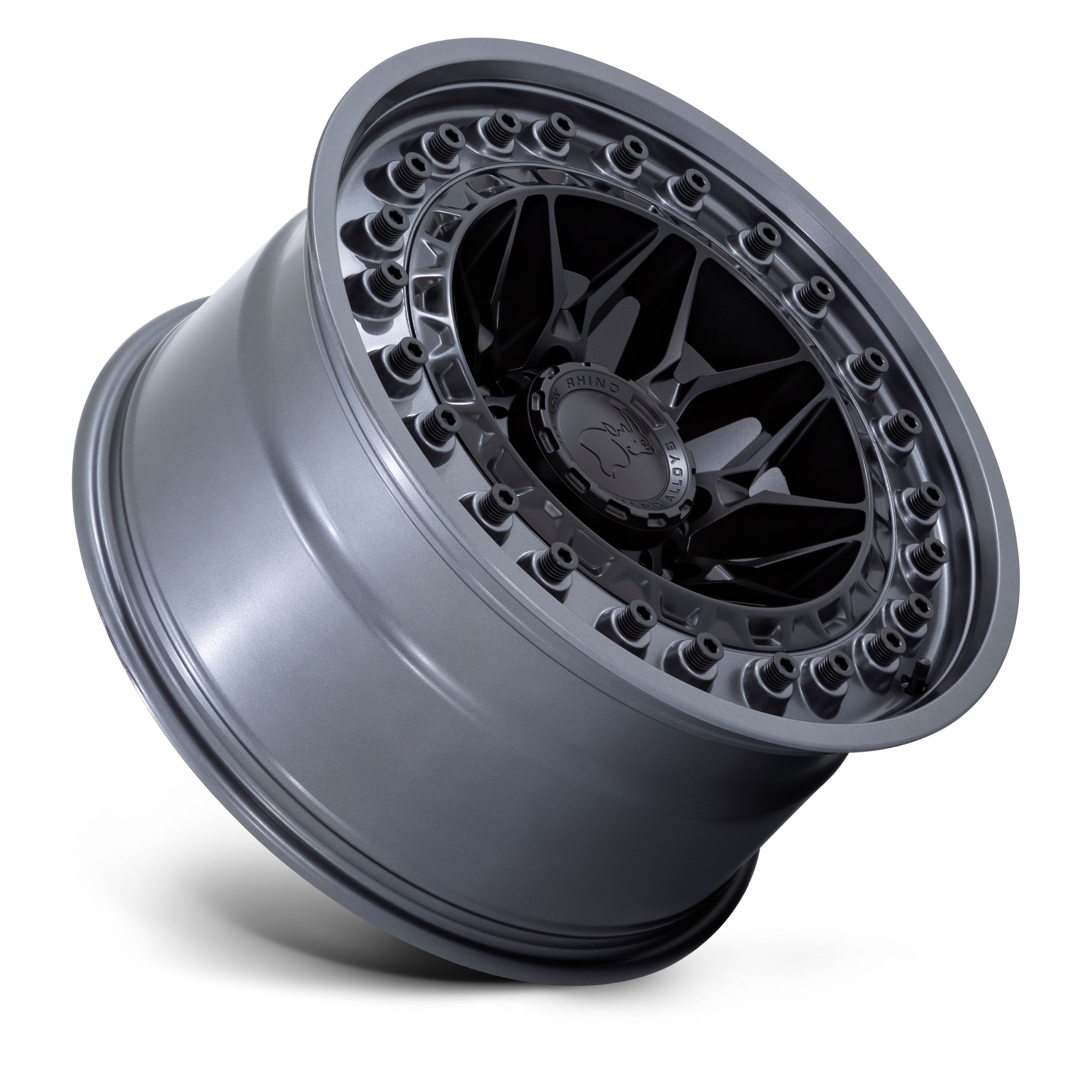 17X9.0 6X139.7/00 Black Rhino Alpha Matte Black W/Matte Gunm - OffRoad-LLCTBRCHN017098-Llantas