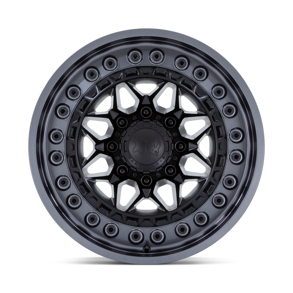 17X9.0 6X139.7/00 Black Rhino Alpha Matte Black W/Matte Gunm - OffRoad-LLCTBRCHN017098-Llantas