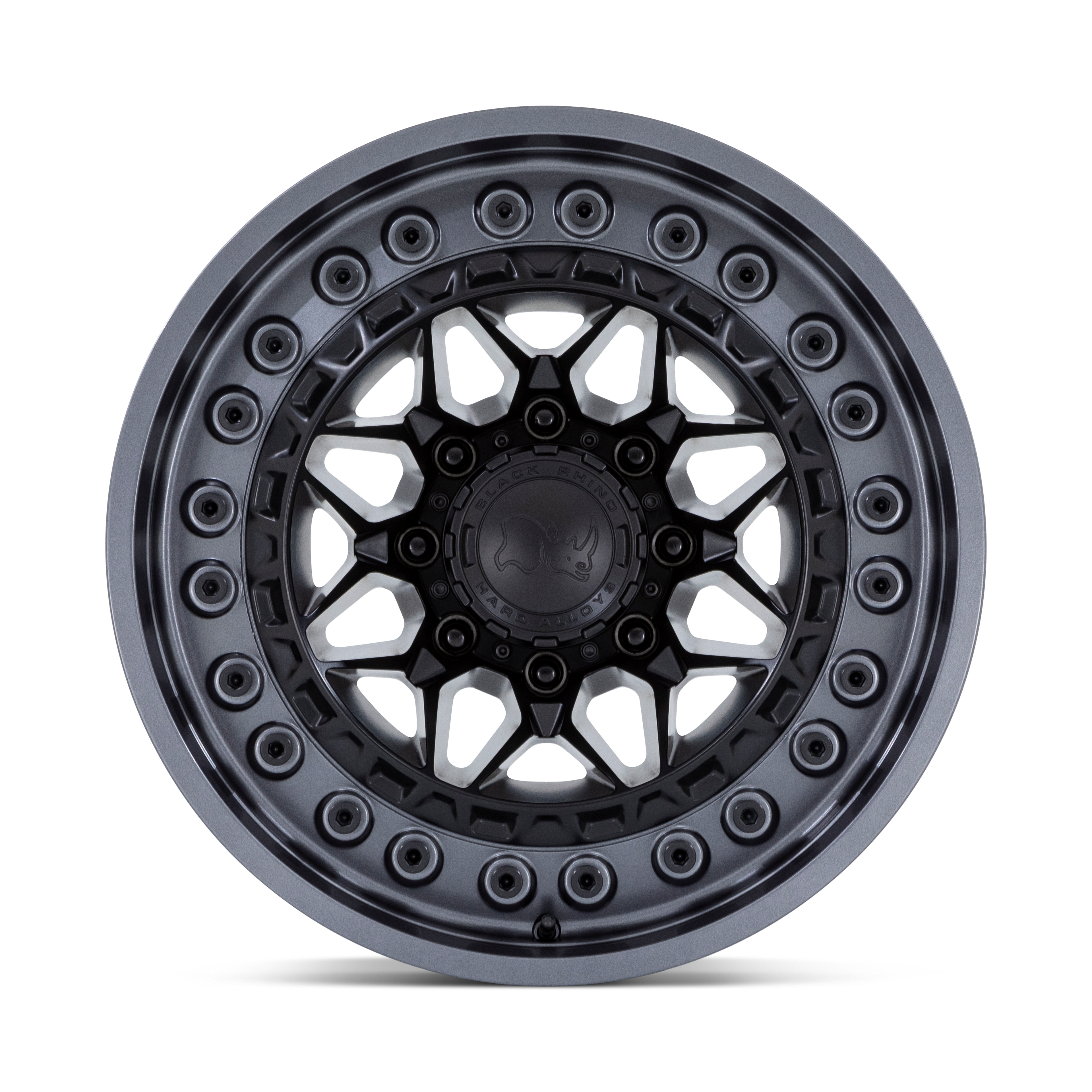 17X9.0 6X139.7/00 Black Rhino Alpha Matte Black W/Matte Gunm - OffRoad-LLCTBRCHN017098-Llantas