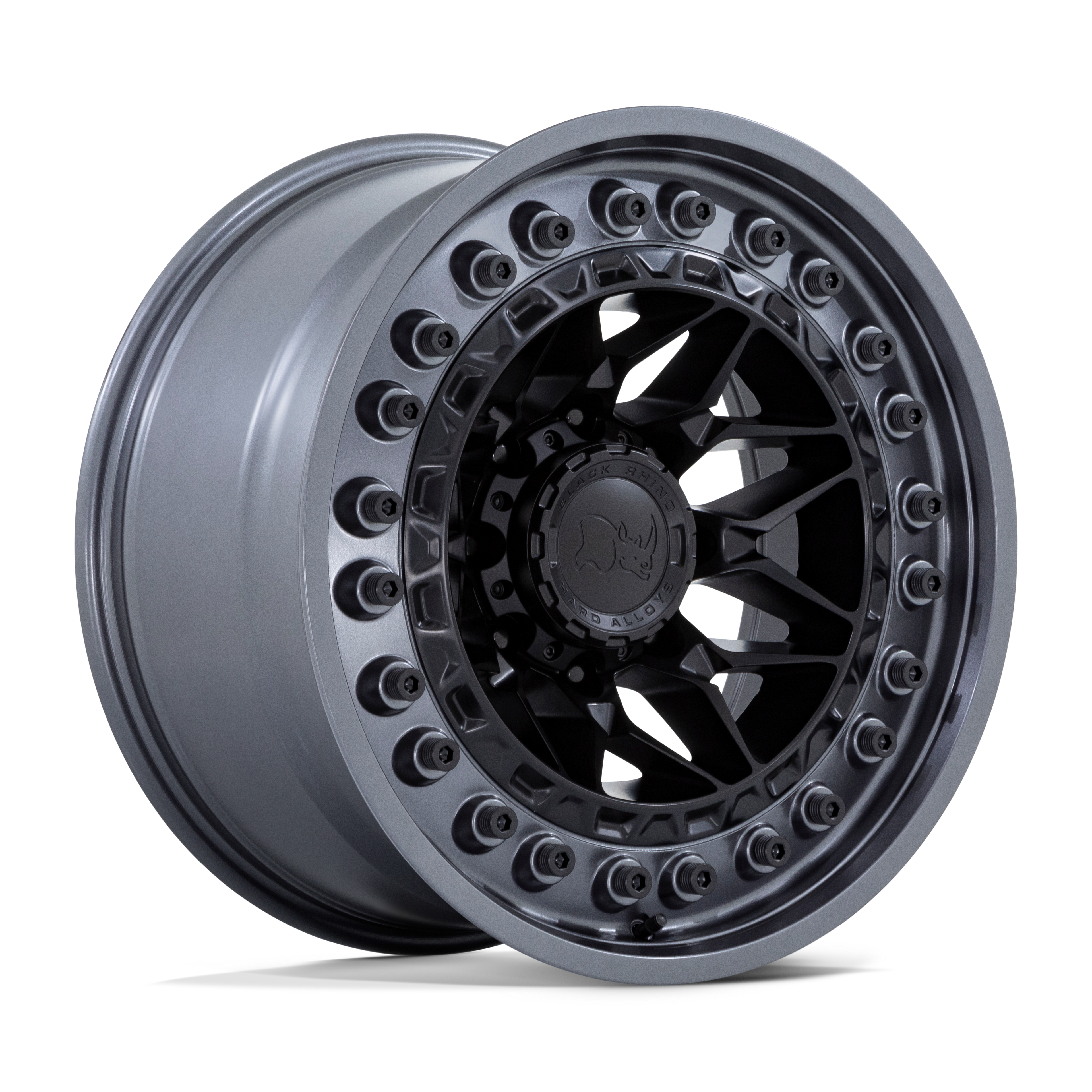 17X9.0 6X139.7/00 Black Rhino Alpha Matte Black W/Matte Gunm - OffRoad-LLCTBRCHN017098-Llantas