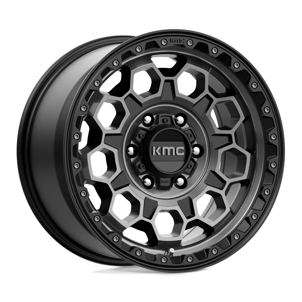 17X9.0 6X139.7/00 Kmc Trek Satin Black With Gray Tint Cb106. - OffRoad-LLCTKMCHN017018-Llantas