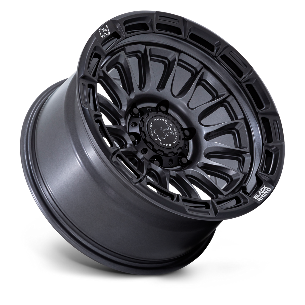 17X9.0 6X139.7/1 Black Rhino Rival Matte Gunmetal W/ Matte B - OffRoad-LLCTBRCHN017116-Llantas