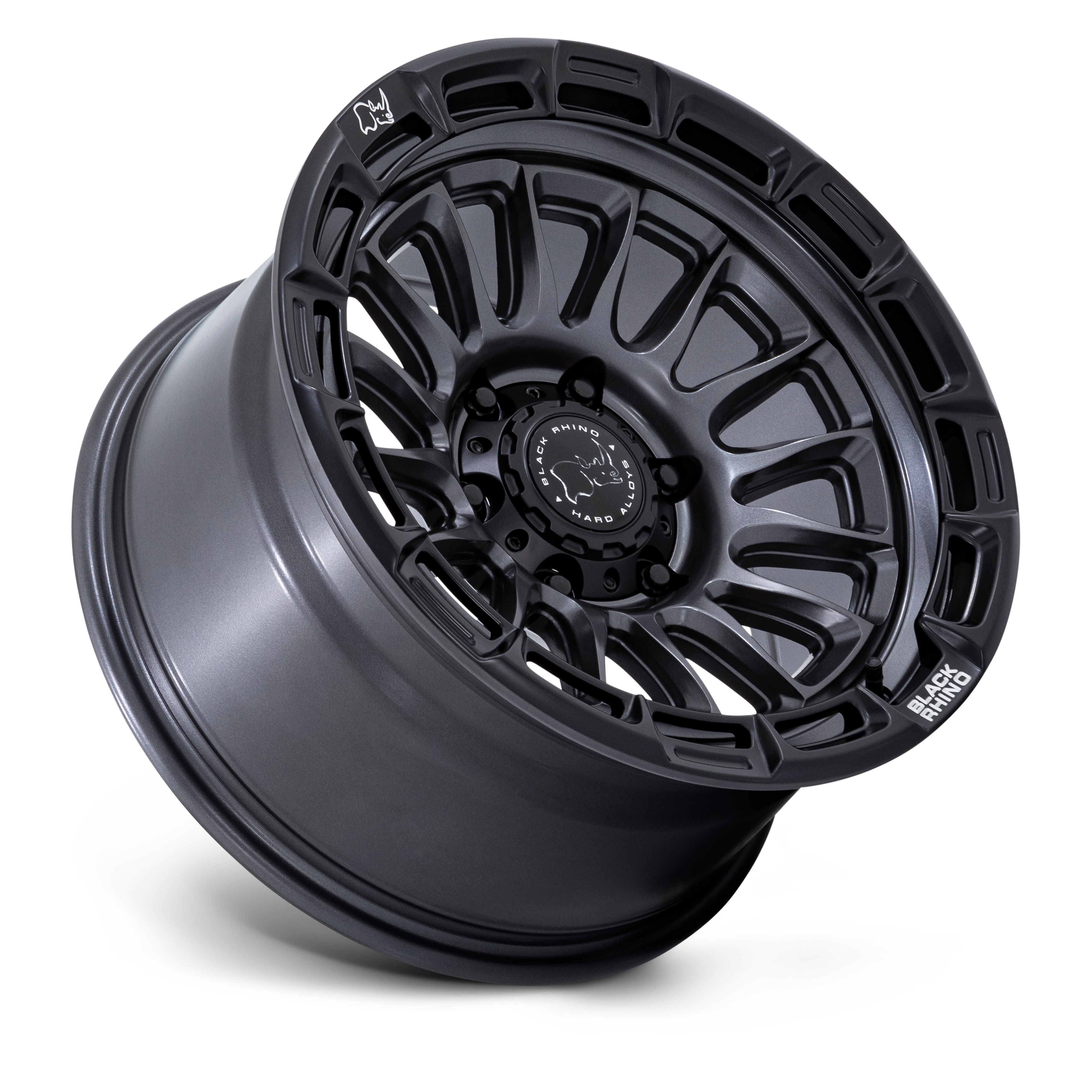 17X9.0 6X139.7/1 Black Rhino Rival Matte Gunmetal W/ Matte B - OffRoad-LLCTBRCHN017116-Llantas