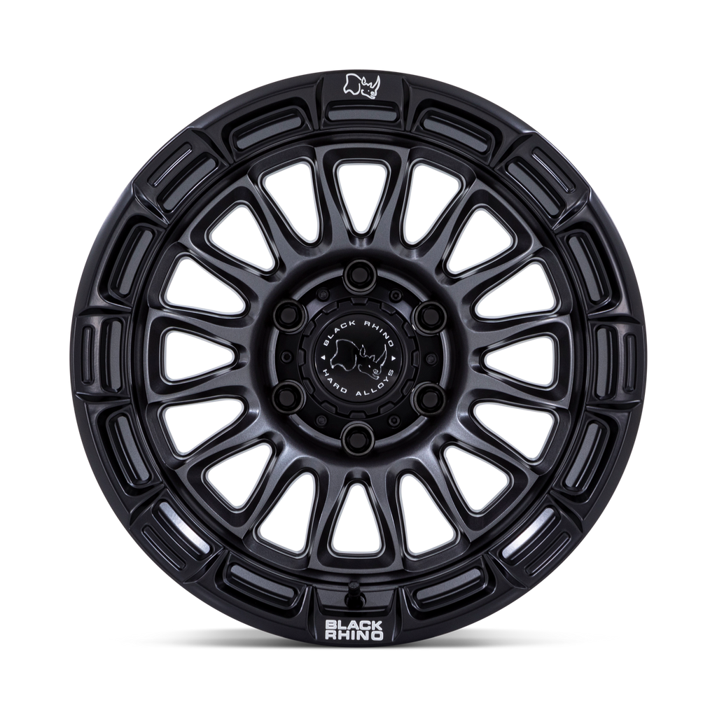 17X9.0 6X139.7/1 Black Rhino Rival Matte Gunmetal W/ Matte B - OffRoad-LLCTBRCHN017116-Llantas