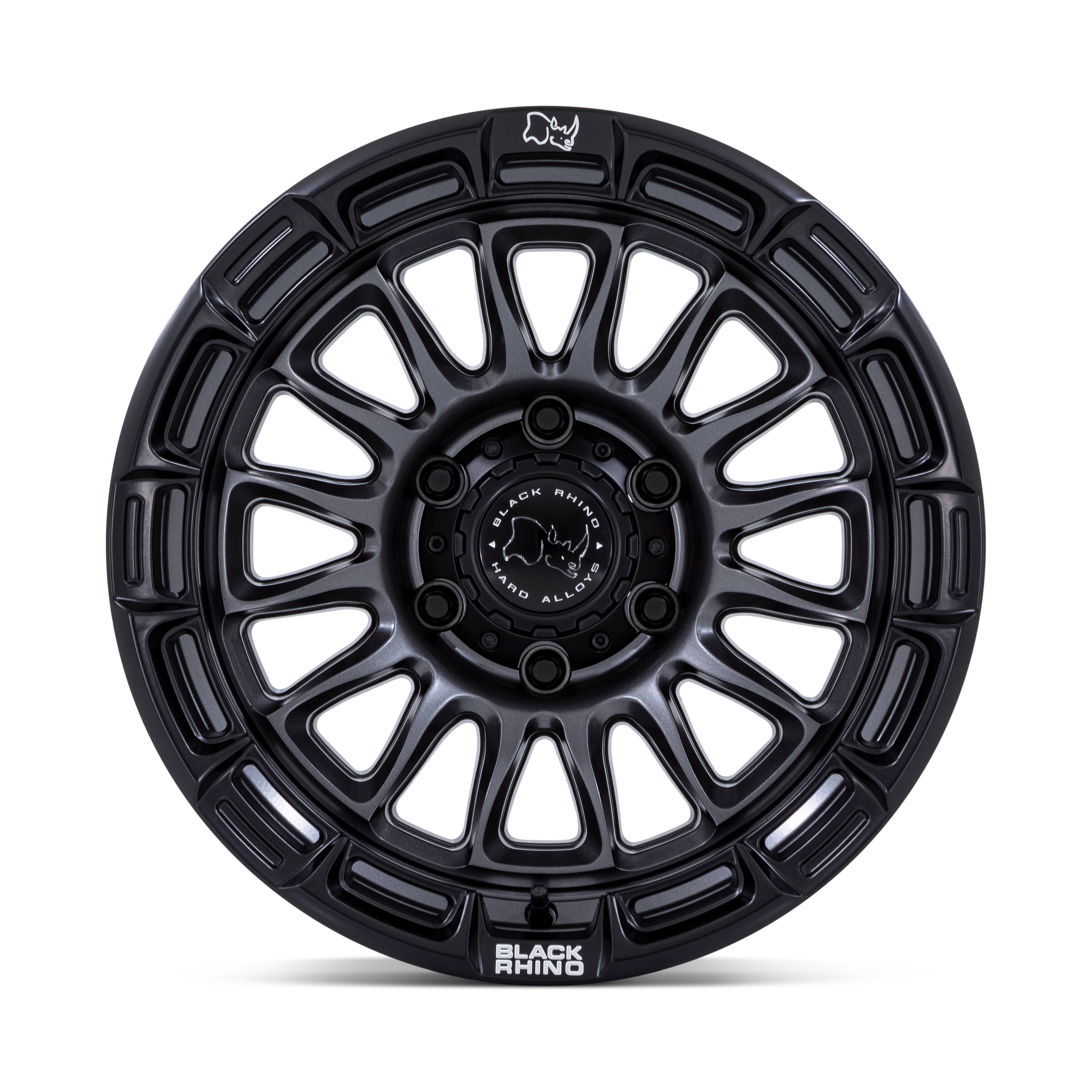 17X9.0 6X139.7/1 Black Rhino Rival Matte Gunmetal W/ Matte B - OffRoad-LLCTBRCHN017116-Llantas