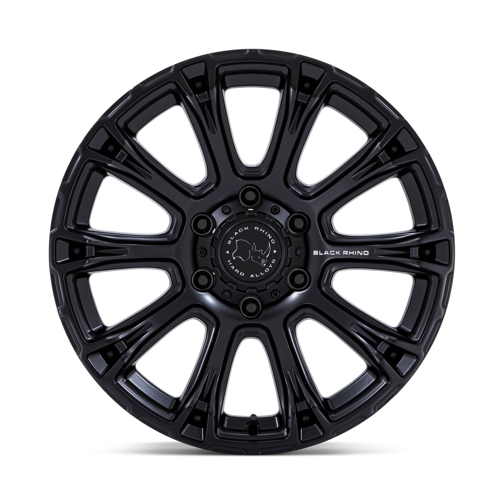 17X9.0 6X139.7/12 Black Rhino Diamondback Matte Black Cb106, - OffRoad-LLCTBRCHN017117-Llantas