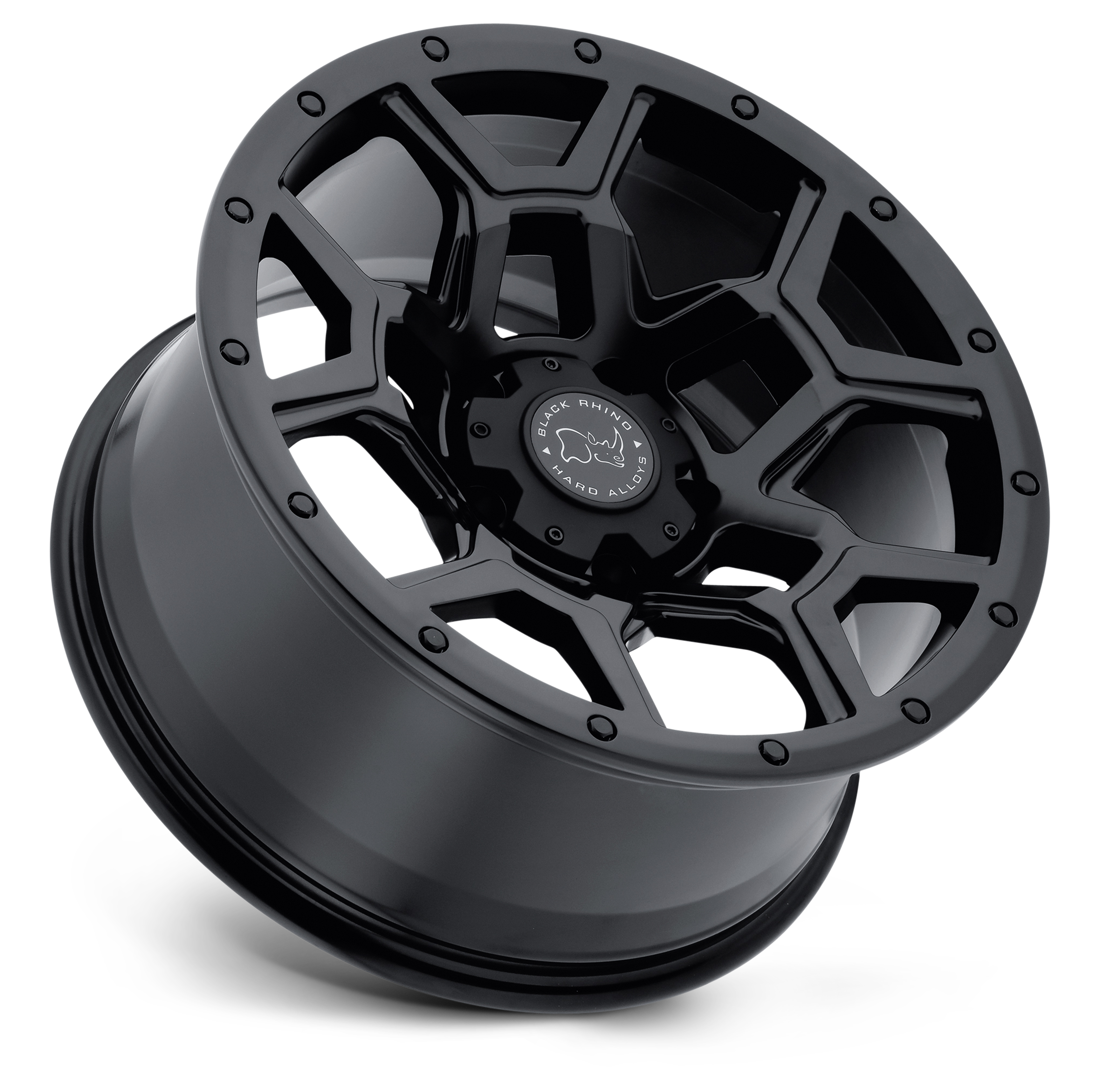 17X9.5 6X139.7/-18 Black Rhino Overland Matte Black - OffRoad-LLCTBRCHN017030-Llantas
