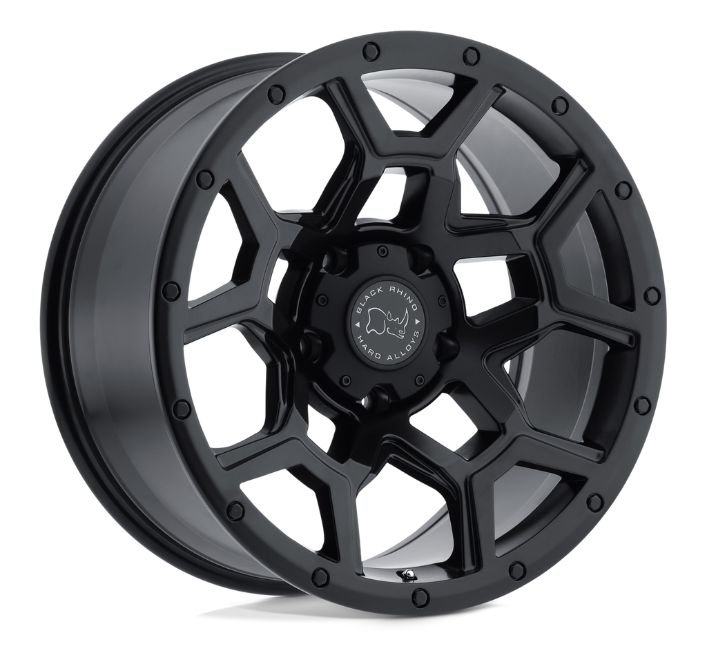 17X9.5 6X139.7/-18 Black Rhino Overland Matte Black - OffRoad-LLCTBRCHN017030-Llantas