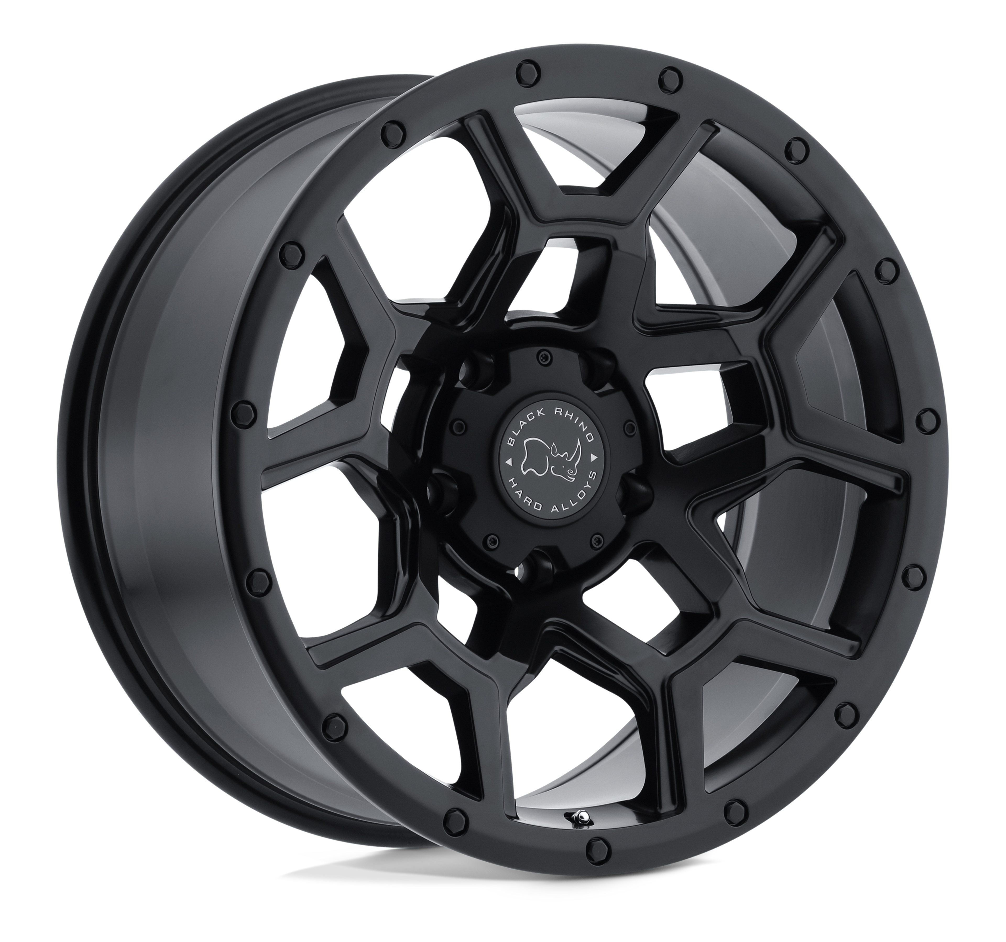 17X9.5 6X139.7/-18 Black Rhino Overland Matte Black - OffRoad-LLCTBRCHN017030-Llantas
