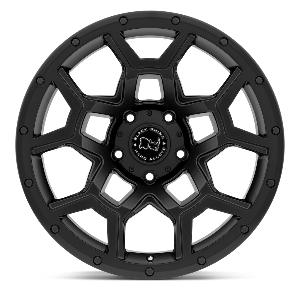 17X9.5 6X139.7/-18 Black Rhino Overland Matte Black - OffRoad-LLCTBRCHN017030-Llantas