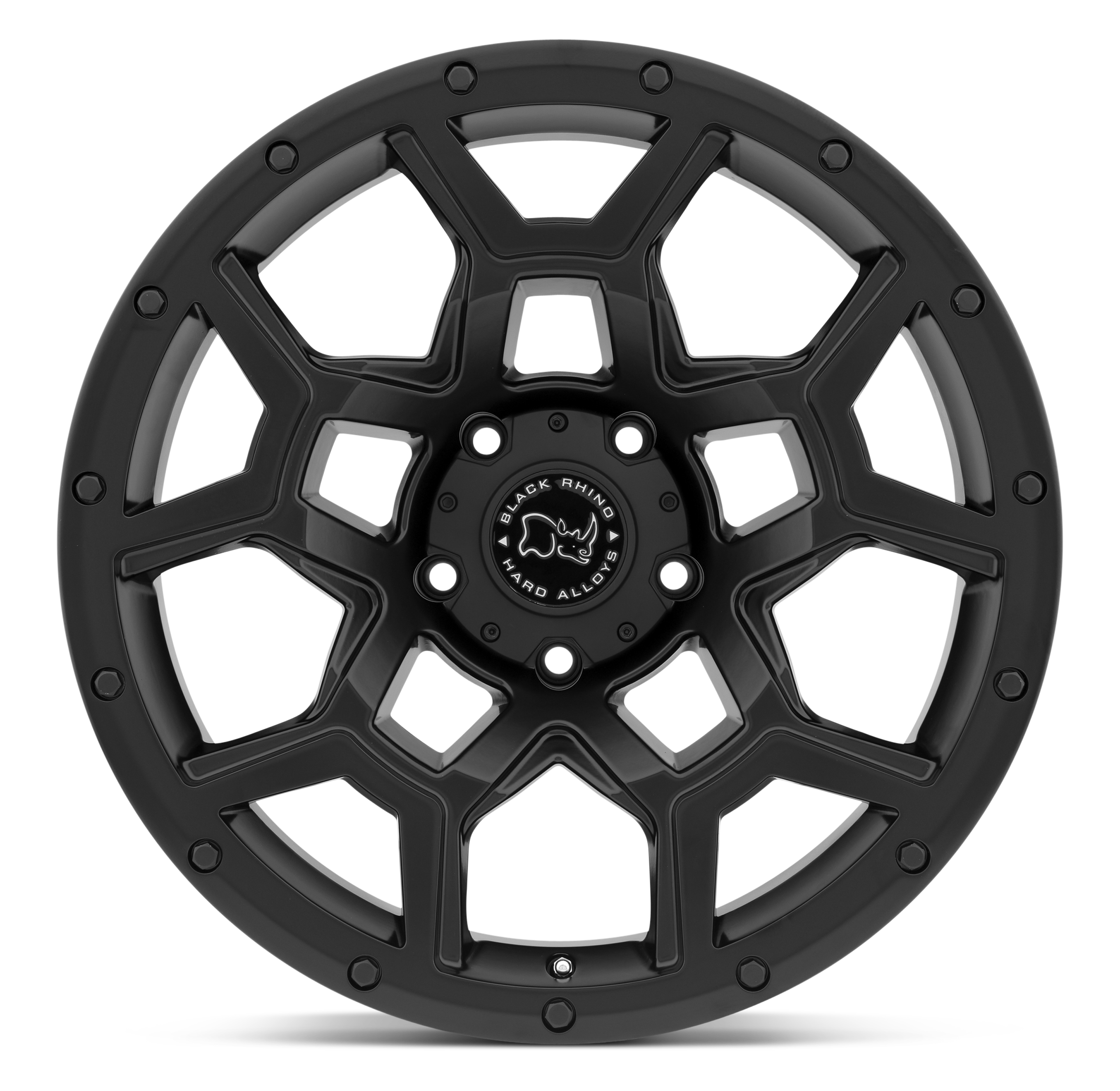 17X9.5 6X139.7/-18 Black Rhino Overland Matte Black - OffRoad-LLCTBRCHN017030-Llantas