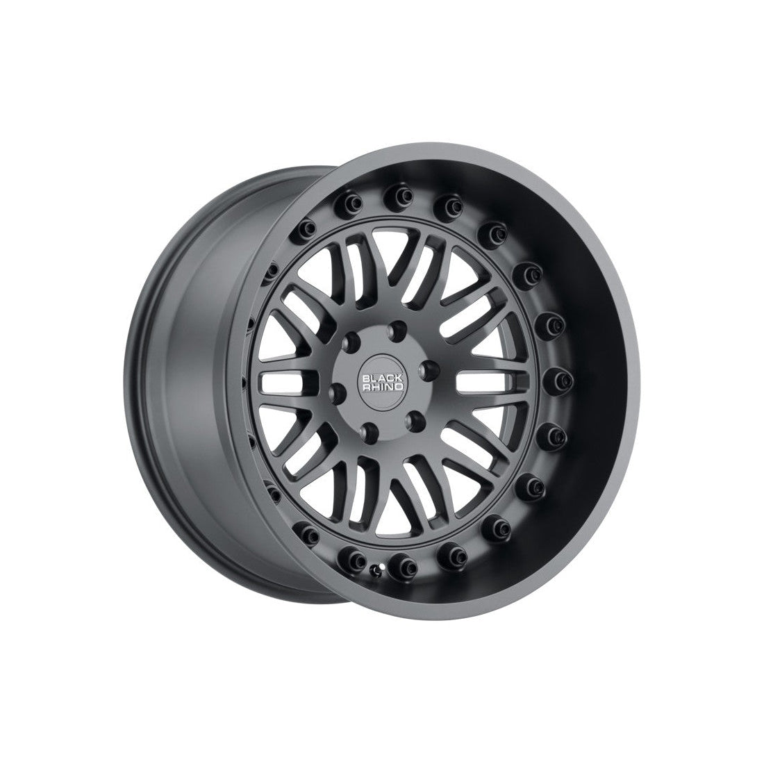 17X9.5 6X139.7/12 Black Rhino Fury Matte Gunmetal - OffRoad-LLCTBRCHN017017-Llantas