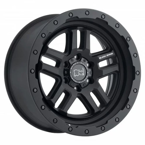 17X8.0 5X120/30 Black Rhino Barstow  Matte Black