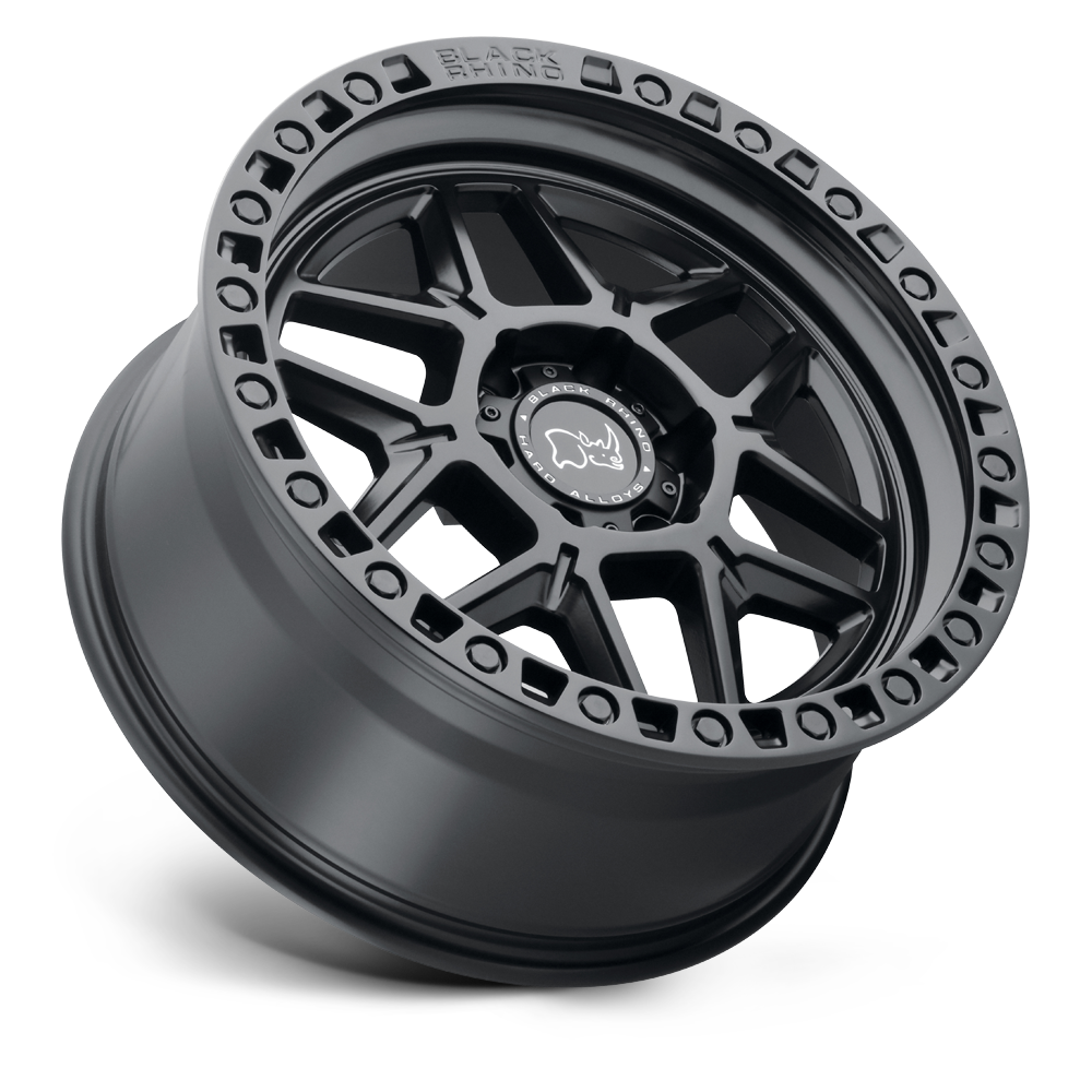 20X9.0 6X139.7/12 Black Rhino Kelso Matte Black W/Black Bolt - OffRoad-LLCTBRCHN020011-Llantas