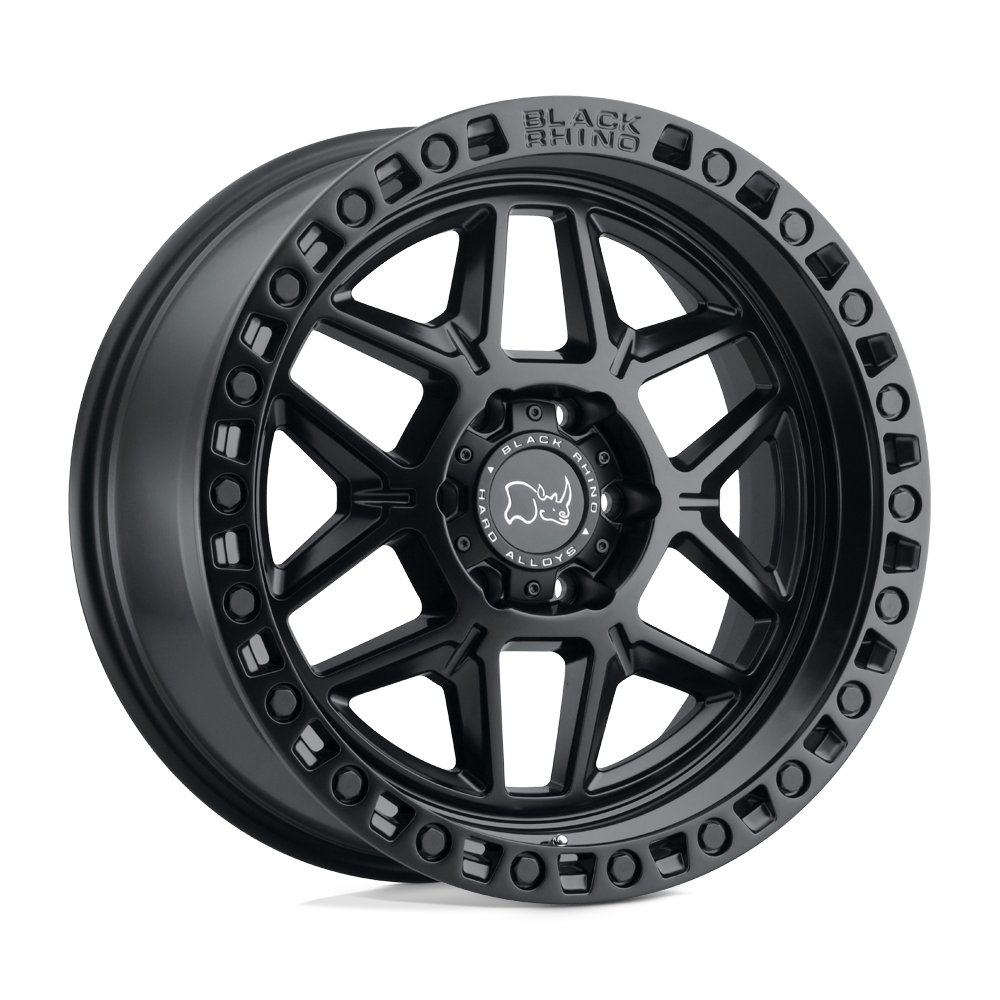 20X9.0 6X139.7/12 Black Rhino Kelso Matte Black W/Black Bolt - OffRoad-LLCTBRCHN020011-Llantas