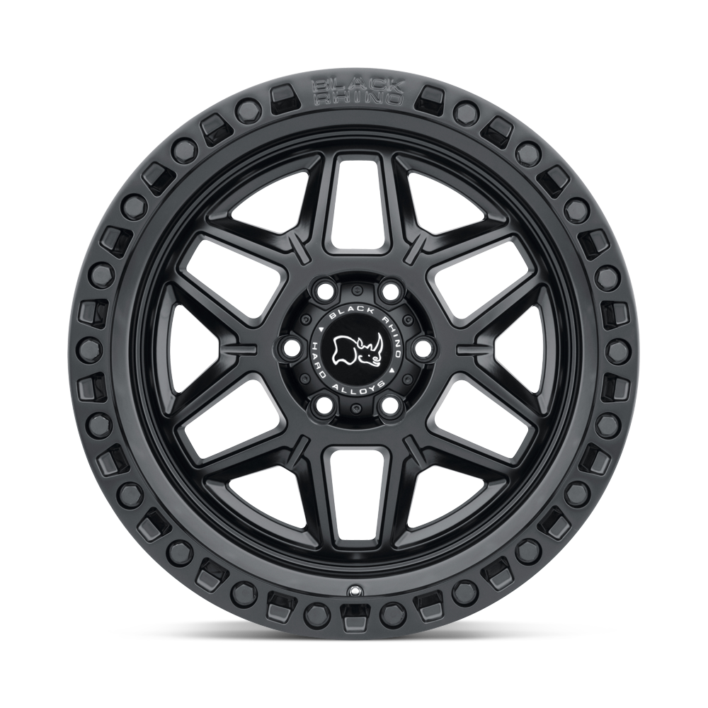 20X9.0 6X139.7/12 Black Rhino Kelso Matte Black W/Black Bolt - OffRoad-LLCTBRCHN020011-Llantas