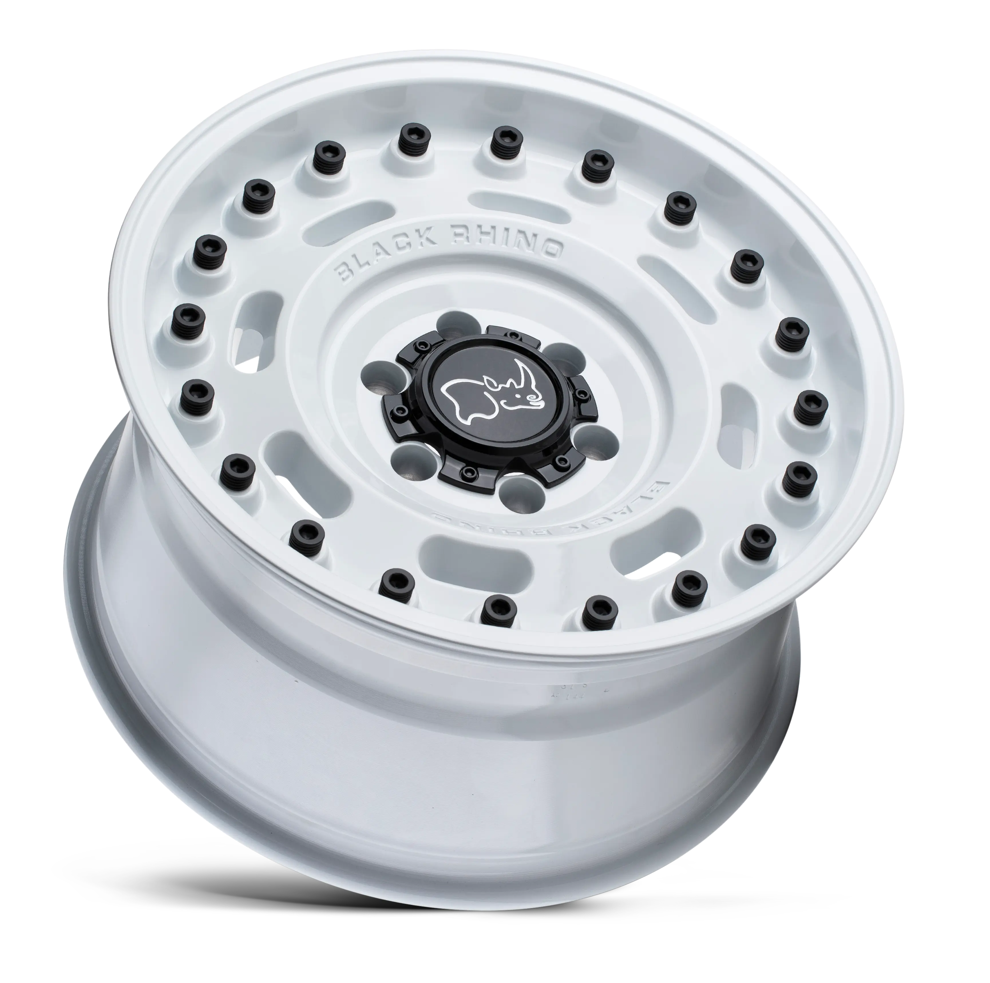 20X9.5 5X130/25 Black Rhino Axle Glos White Cb84.1 - OffRoad-LLCTBRCHN020027-Llantas