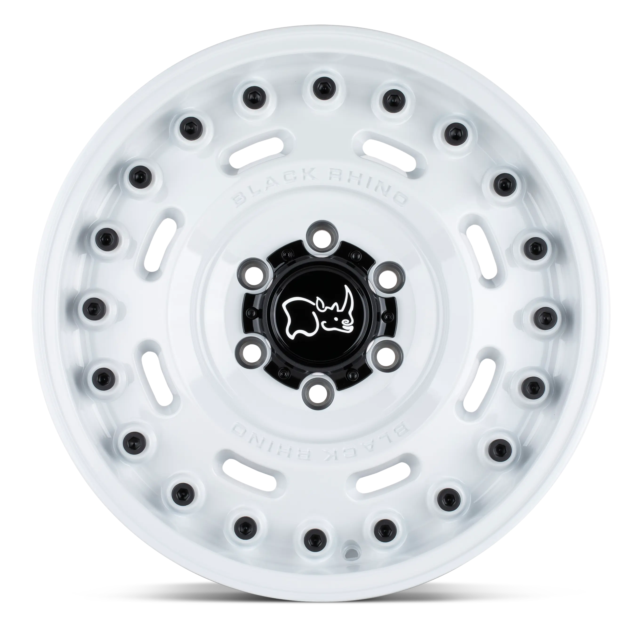 20X9.5 5X130/25 Black Rhino Axle Glos White Cb84.1 - OffRoad-LLCTBRCHN020027-Llantas
