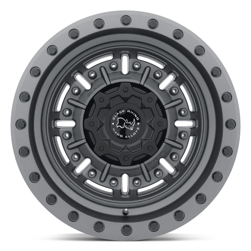 20X9.5 6X135/12 Black Rhino Abrams Textured Matte Gunmetal - OffRoad-LLCTBRCHN020024-Llantas