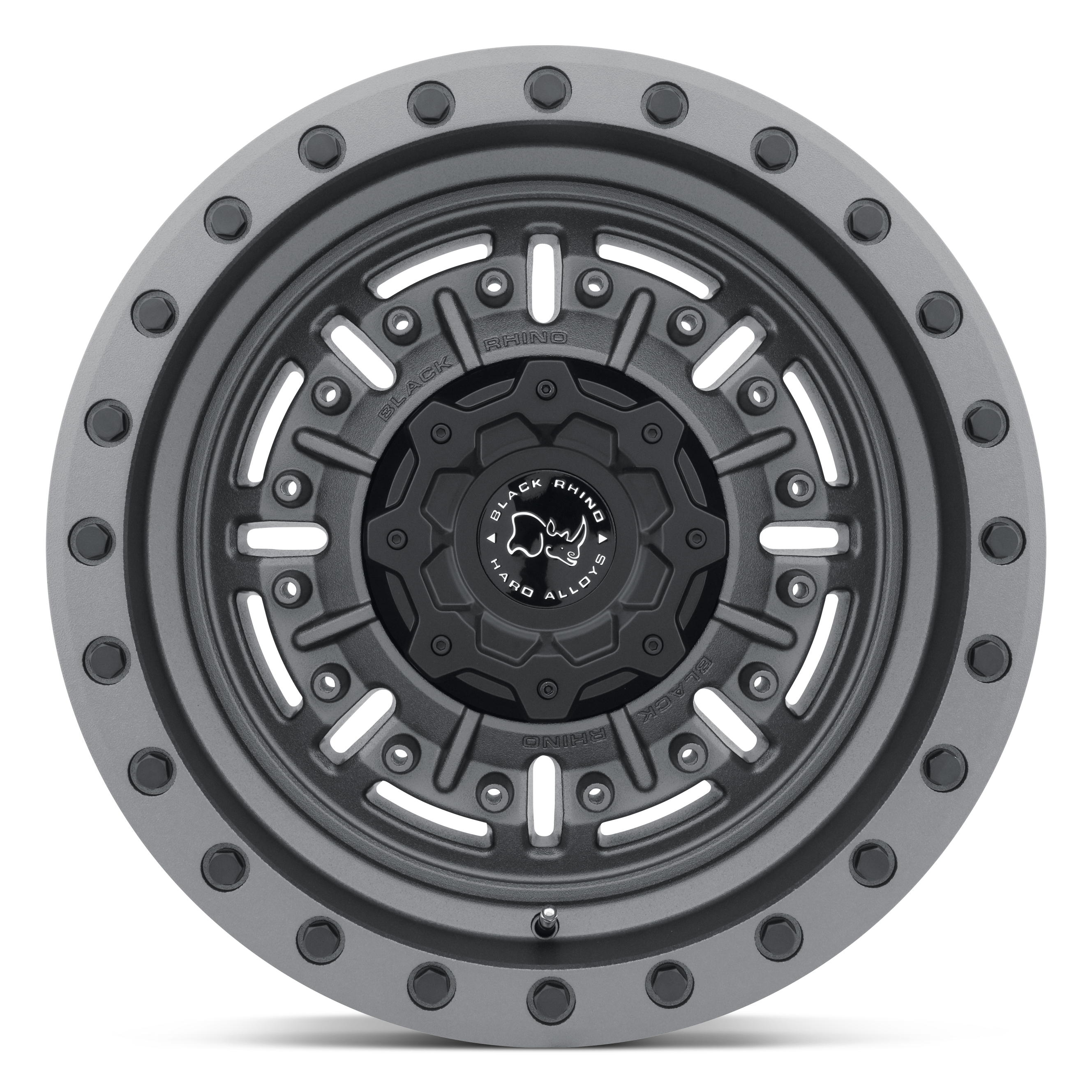 20X9.5 6X135/12 Black Rhino Abrams Textured Matte Gunmetal - OffRoad-LLCTBRCHN020024-Llantas