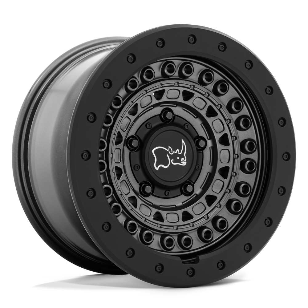 17X8.5 6X139.7/-18 Black Rhino Barricade Gun Black/Black Roc
