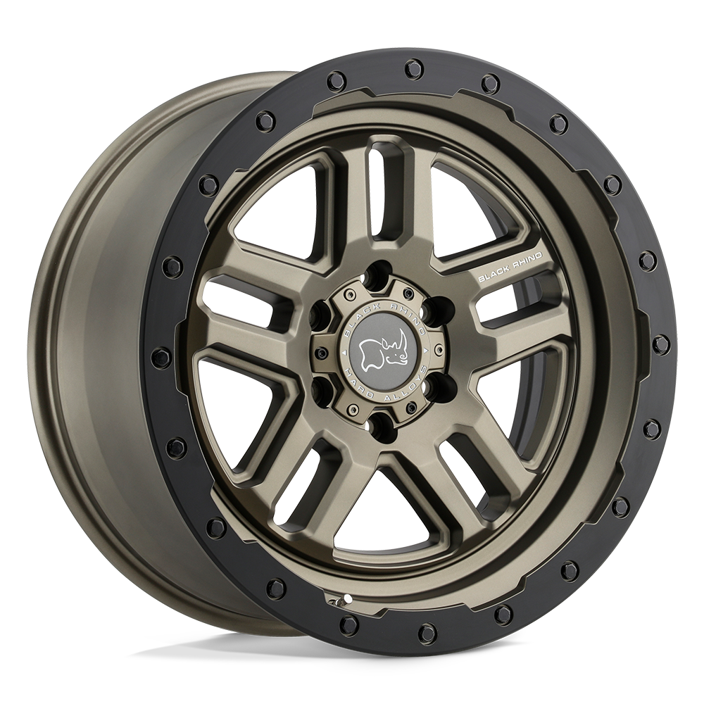 17X8.0 5X120/30 Black Rhino Barstow  Matte Bronce W/Machine