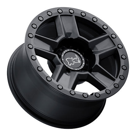 17X8.5 6X139.7/-18 Black Rhino Ravine Matte Black Offroad