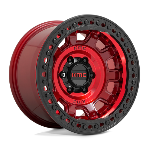 17X9.0 5X127/-38 KMC TANK BEADLOCK CANDY RED KM236 CB71,5 KMC