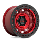 17X9.0 5X127/-38 KMC TANK BEADLOCK CANDY RED KM236 CB71,5 KMC